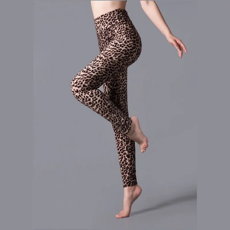 Brushed Printed High Waist Pants Yoga Leggings trendy
