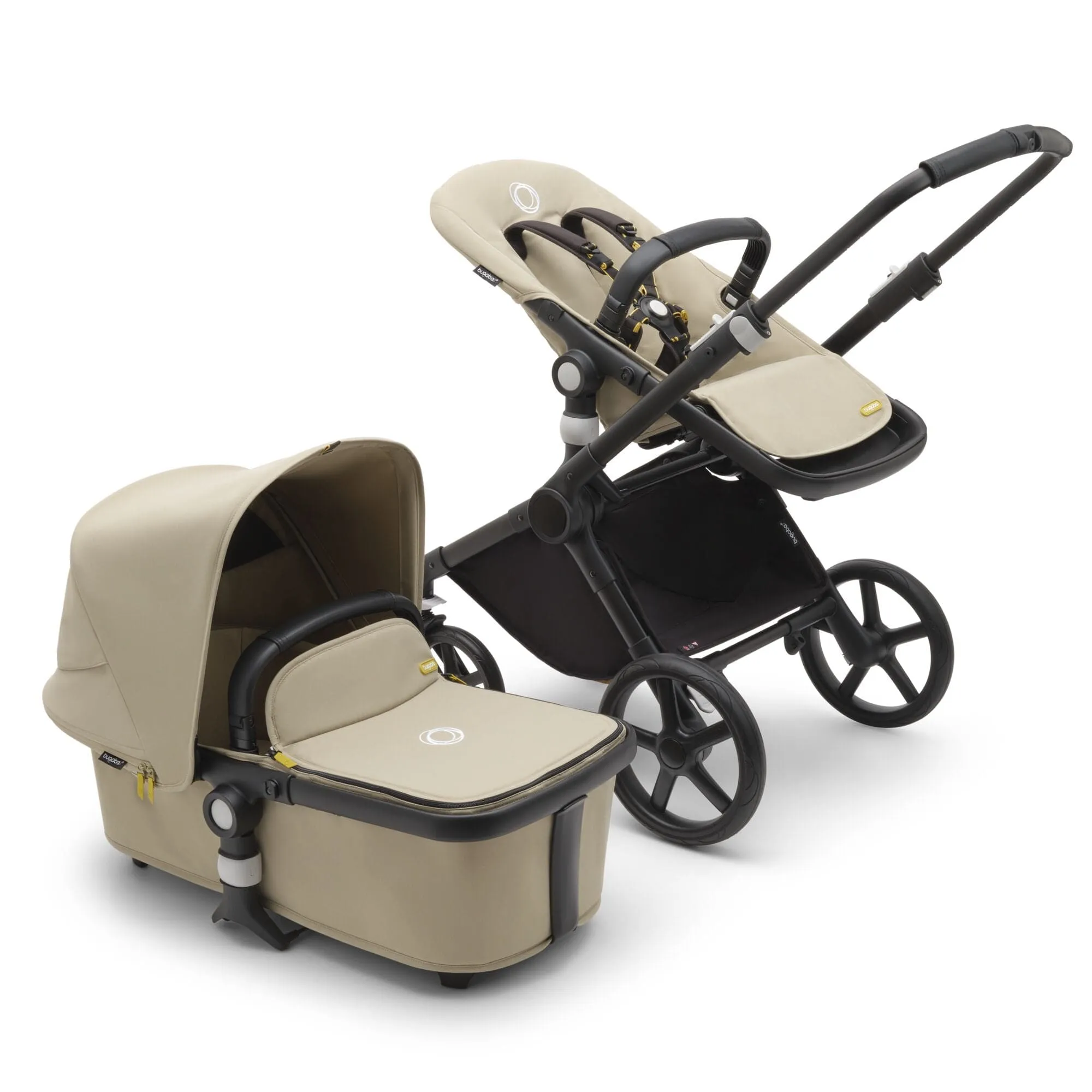 Bugaboo Fox Cub Cabriofix i-Size Travel System - Black/Desert Beige