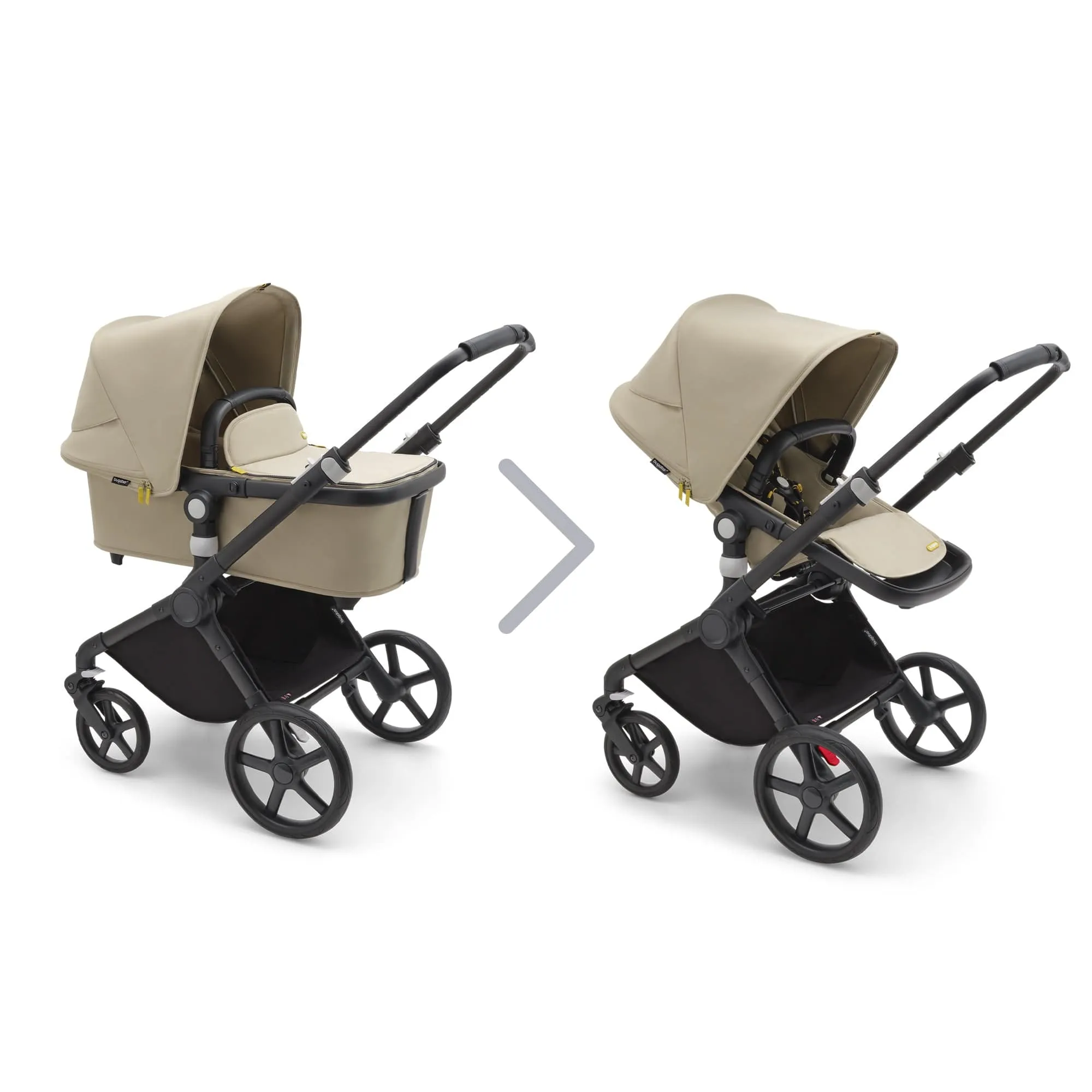 Bugaboo Fox Cub Cabriofix i-Size Travel System - Black/Desert Beige