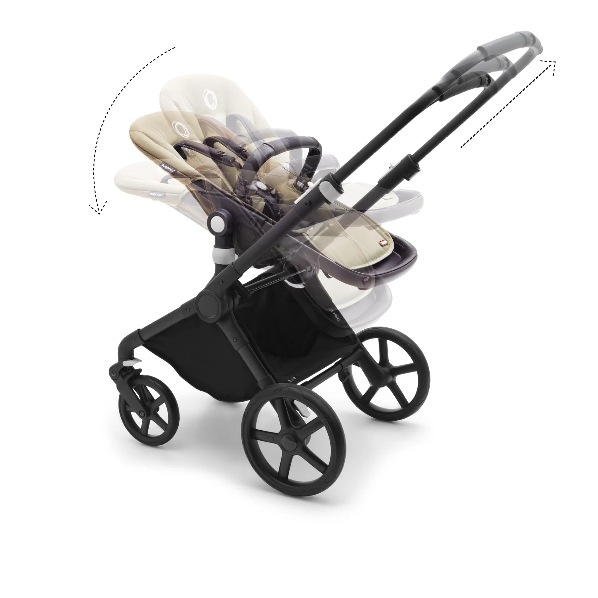 Bugaboo Fox Cub Cabriofix i-Size Travel System - Black/Desert Beige