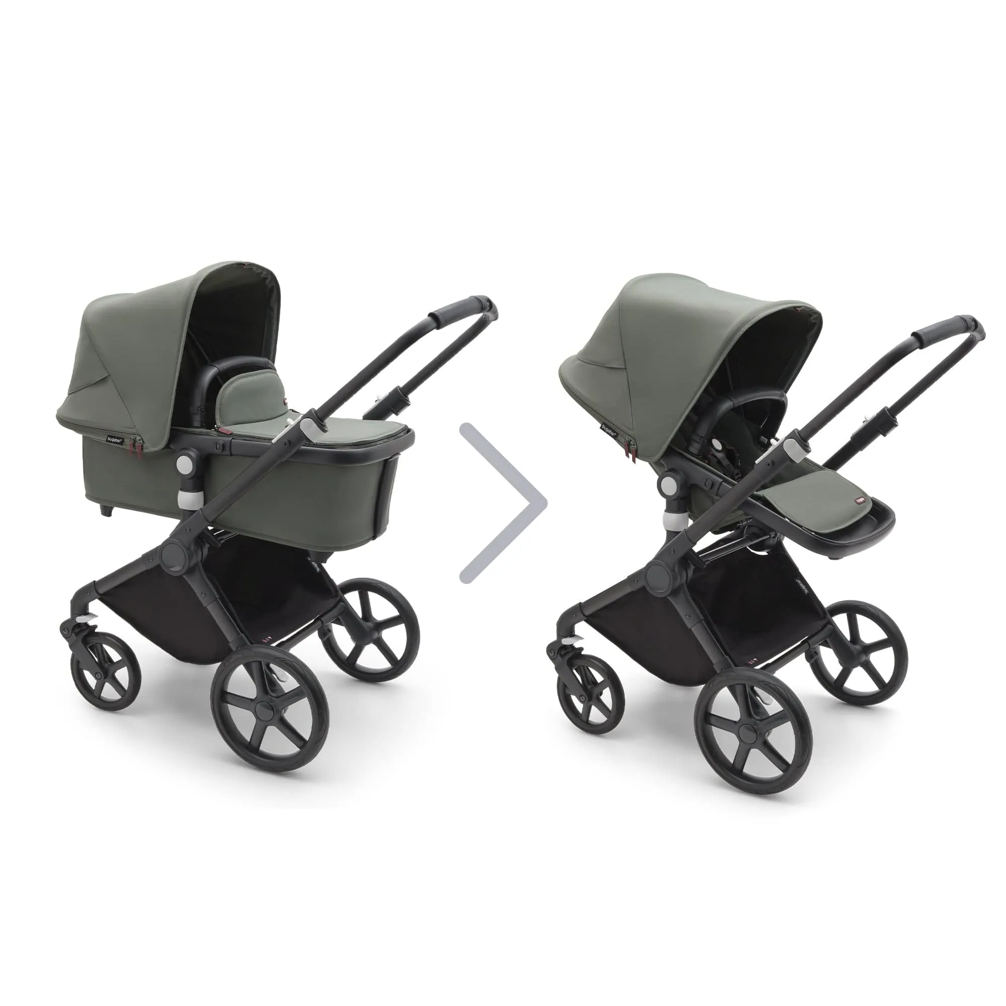 Bugaboo Fox Cub Complete - Black/Forest Green