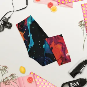 Capri Leggings - Astral Tempest