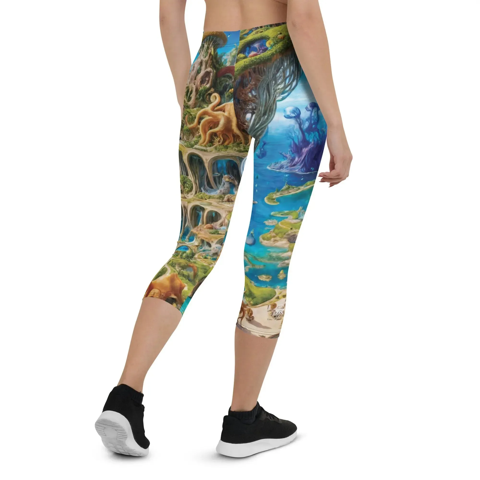 Capri Leggings - Fantasia Lagoon