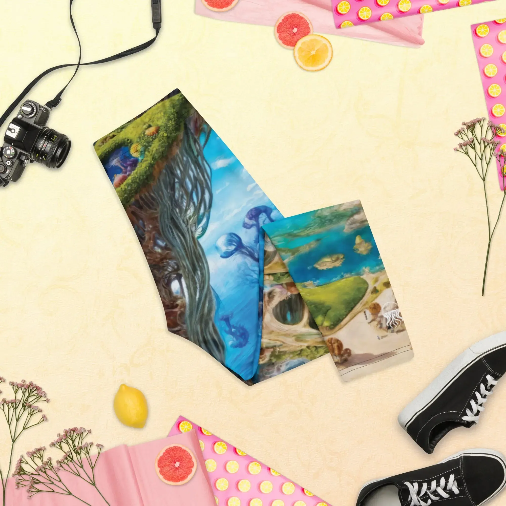 Capri Leggings - Fantasia Lagoon