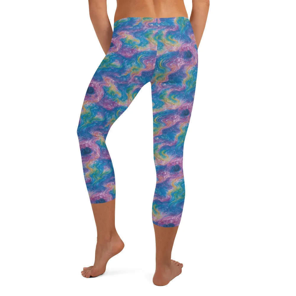 Capri Leggings - Quantum Drift