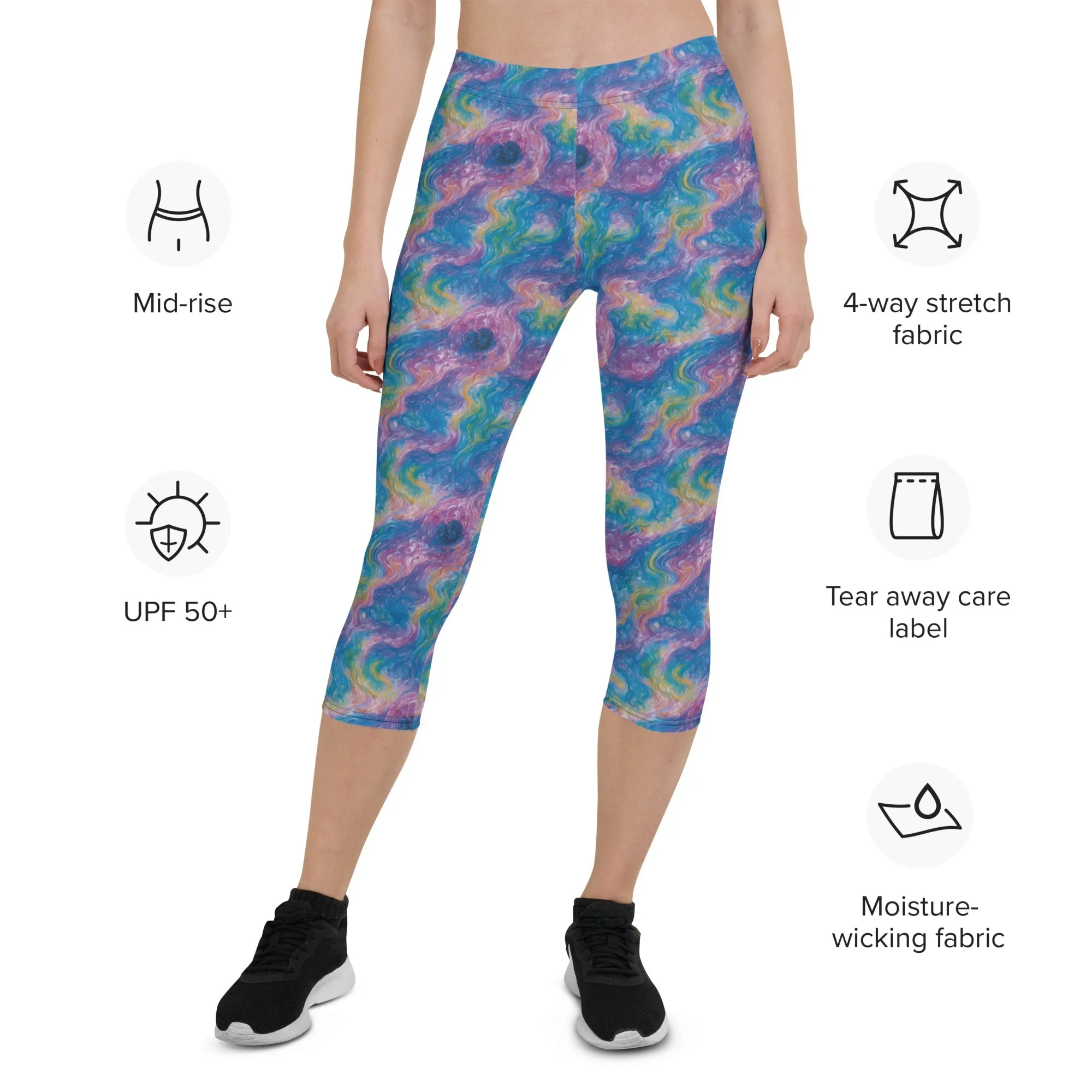 Capri Leggings - Quantum Drift