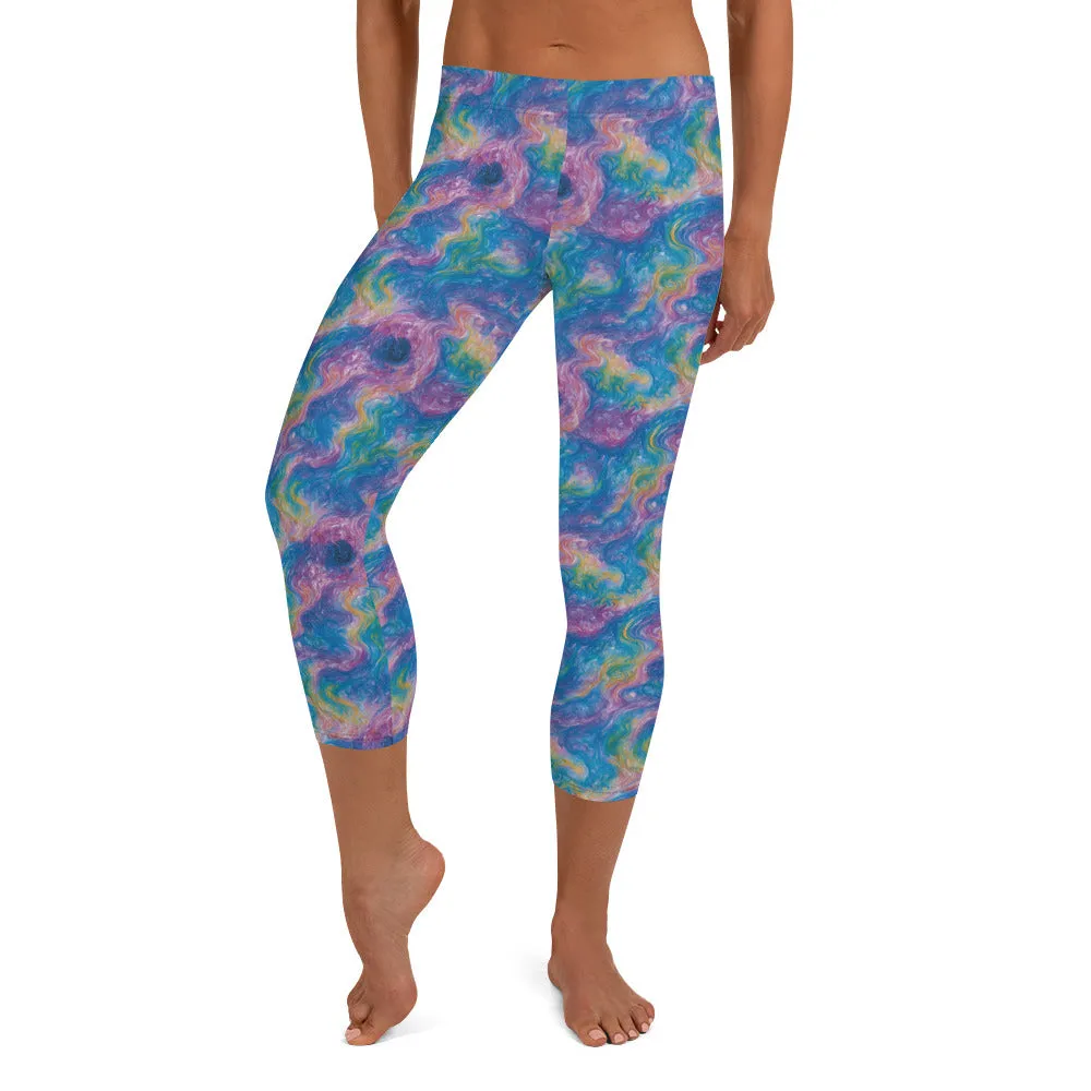 Capri Leggings - Quantum Drift