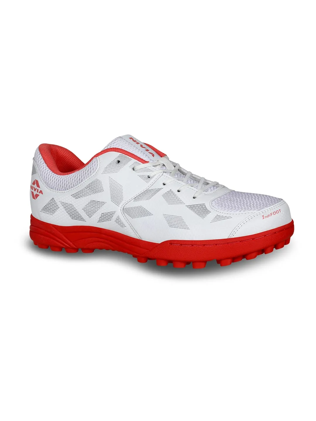 Caribean 2.0 Cricket Shoes For Men White/Red