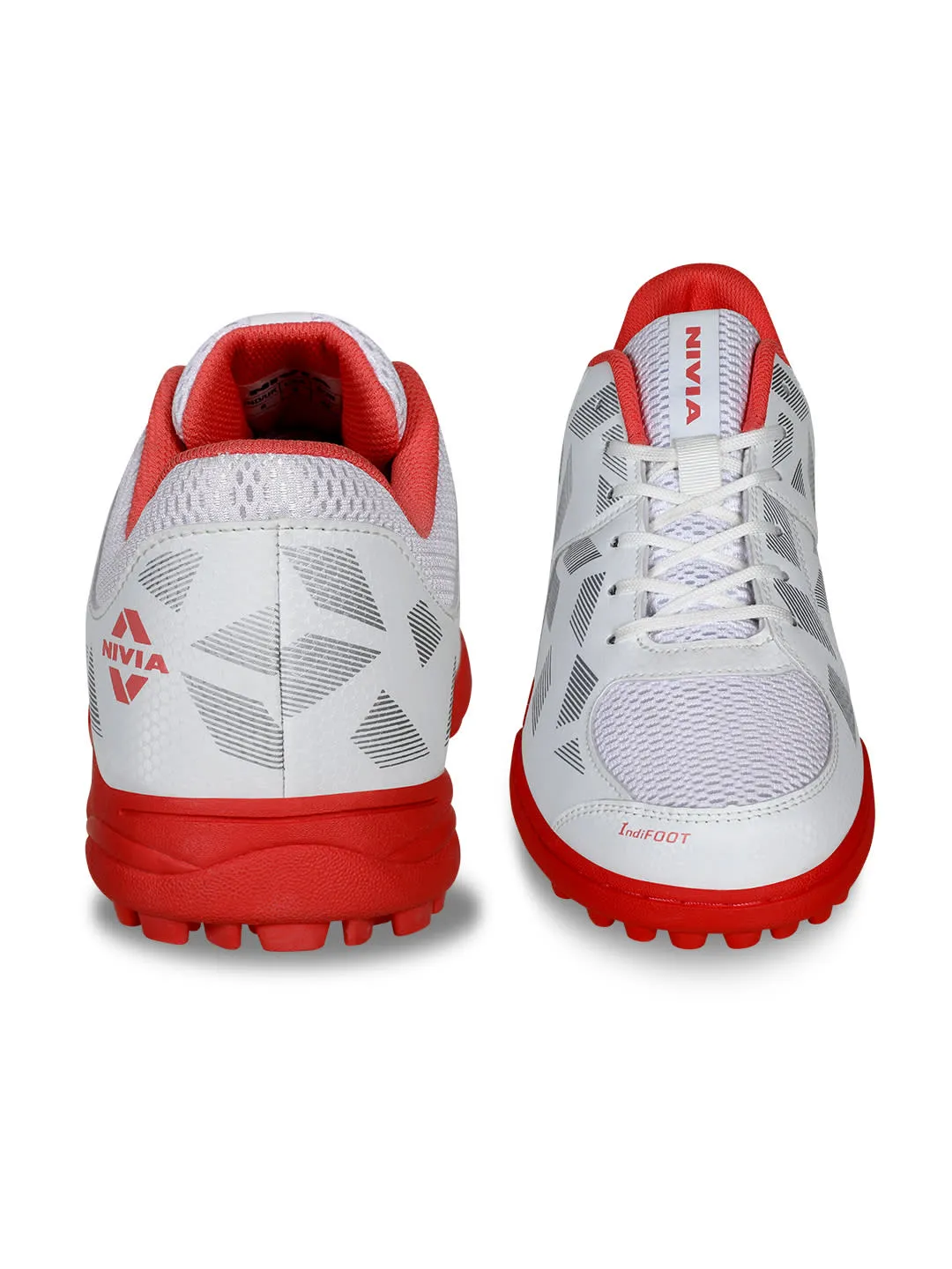 Caribean 2.0 Cricket Shoes For Men White/Red