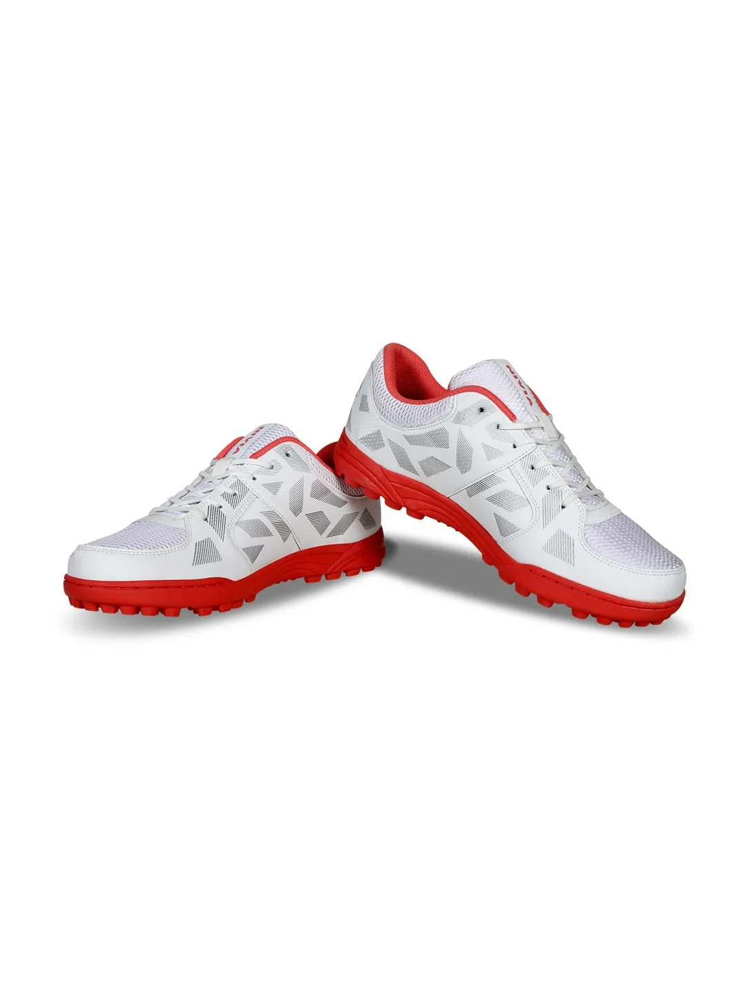 Caribean 2.0 Cricket Shoes For Men White/Red