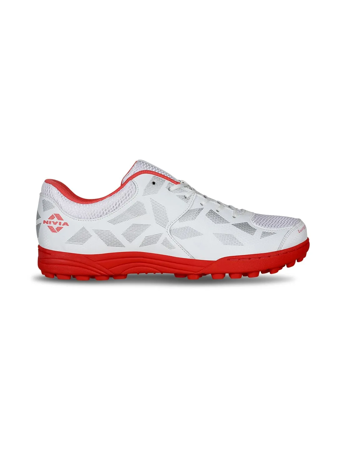 Caribean 2.0 Cricket Shoes For Men White/Red