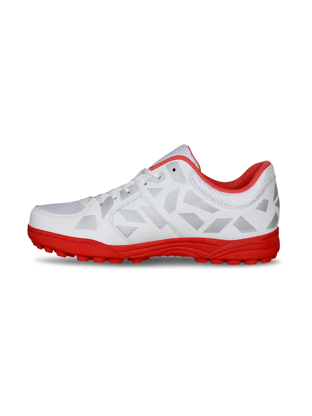 Caribean 2.0 Cricket Shoes For Men White/Red