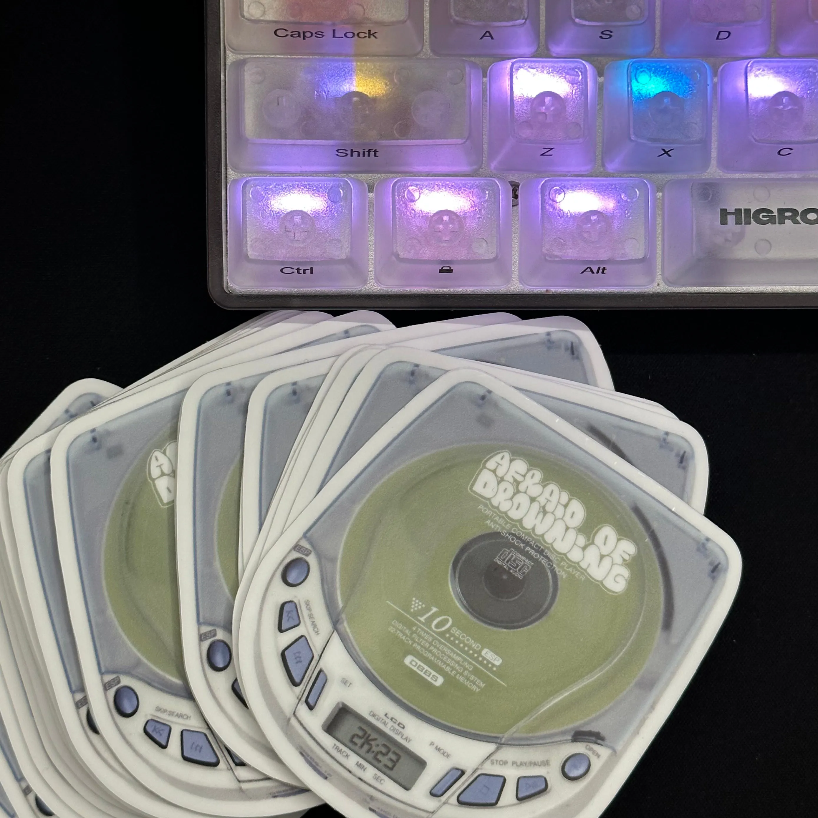 CD PLAYER STICKER