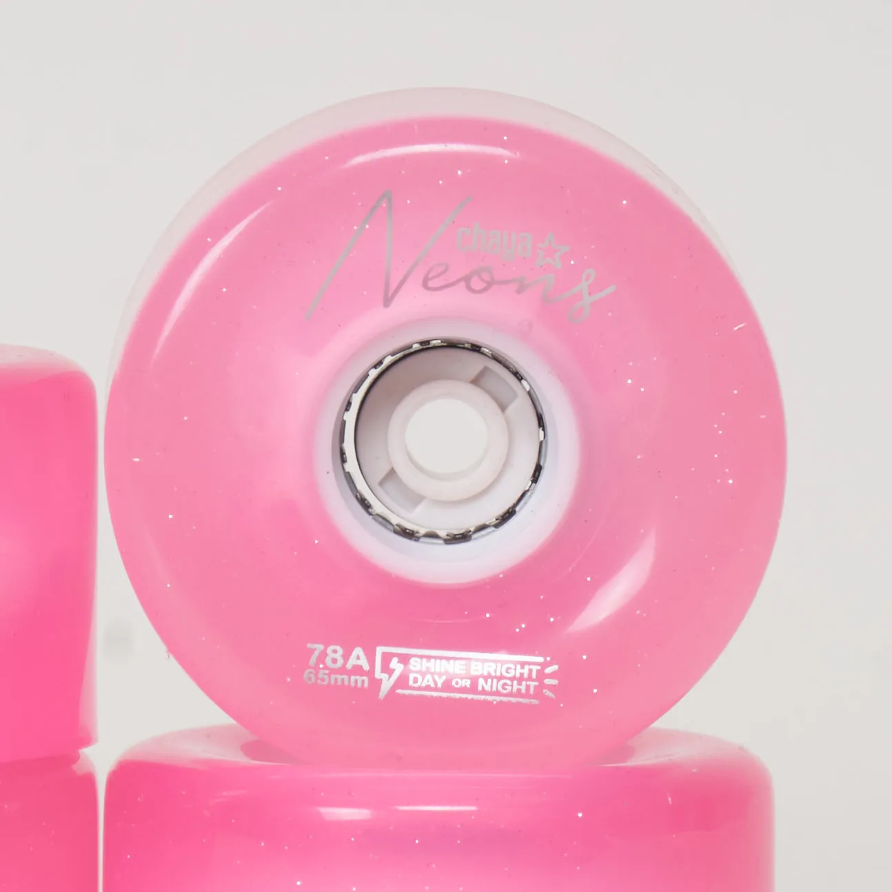 Chaya LED 65mm/78a Wheels - Pink/Glitter
