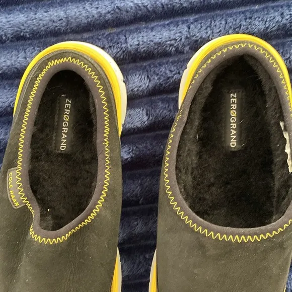 Cole Haan Zerogrand dweller slip on sheep shearling fur and suede size 9 mens