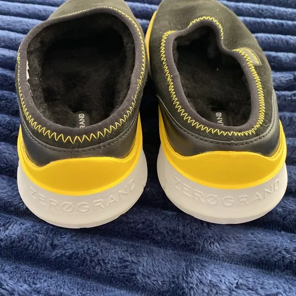 Cole Haan Zerogrand dweller slip on sheep shearling fur and suede size 9 mens