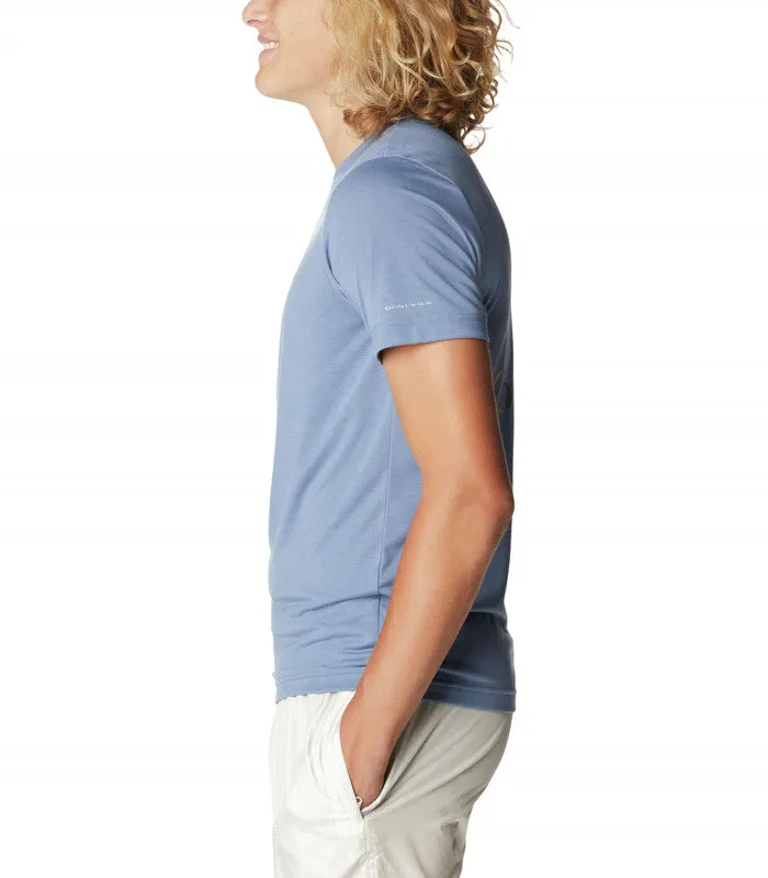 Columbia Men's Maxtrail SS Logo Tee Blue