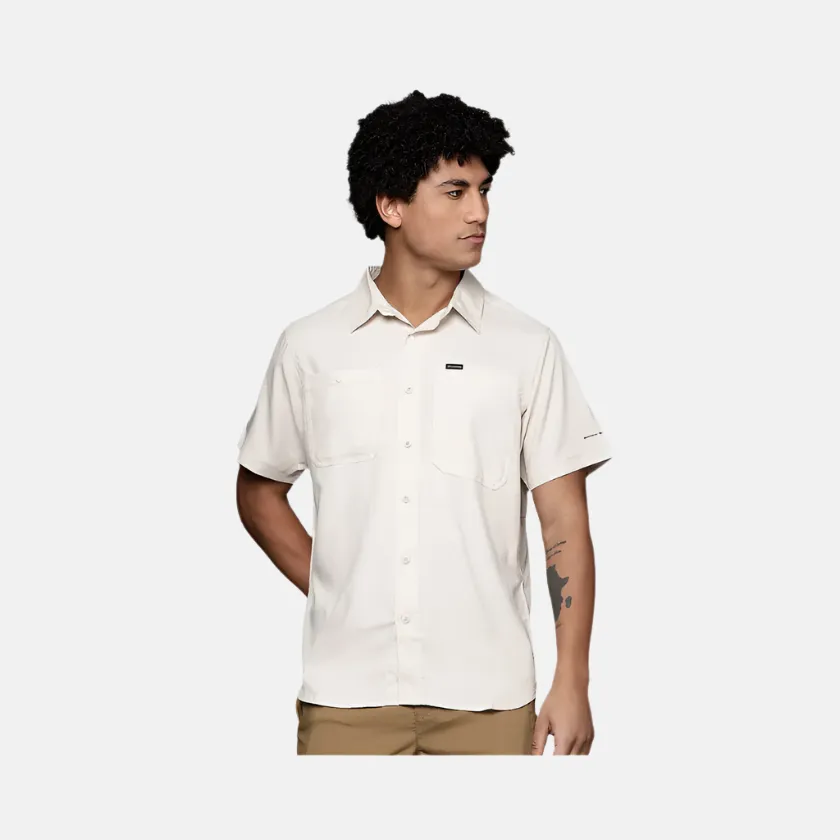 Columbia Omni-Shade Silver Ridge Utility Lite Short Sleeve Men's Shirt -Beige