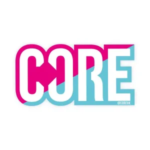 CORE Classic Klistermærke Til Løbehjul - Split Pink/Blue