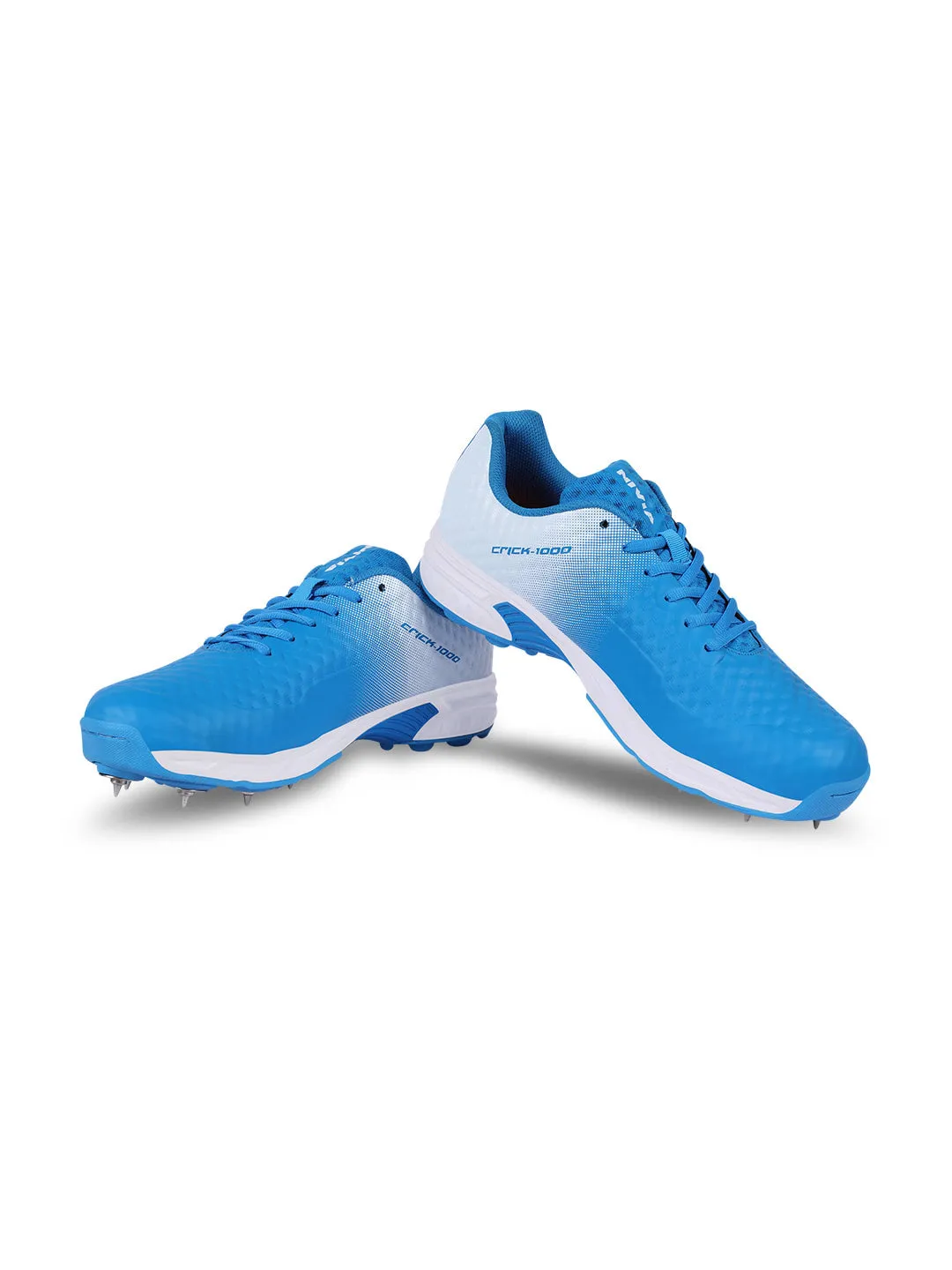 Crick-1000 (Batting) Cricket Shoes For Men Blue/White