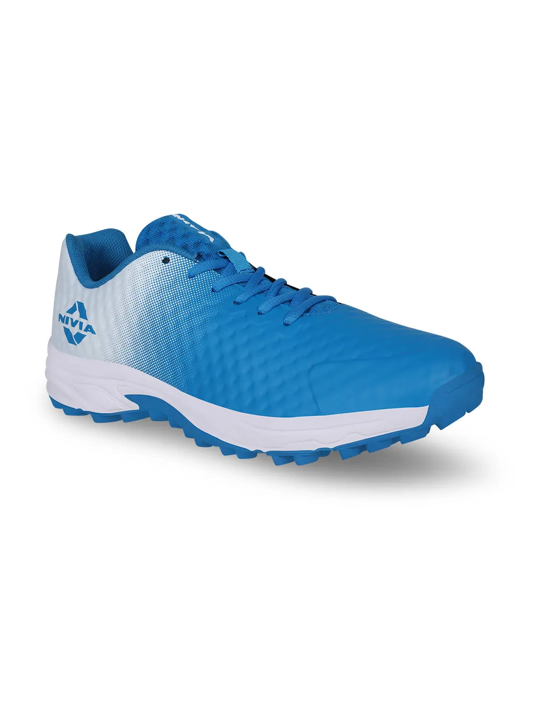Crick 1000 Cricket Shoes For Men Aster Blue/White
