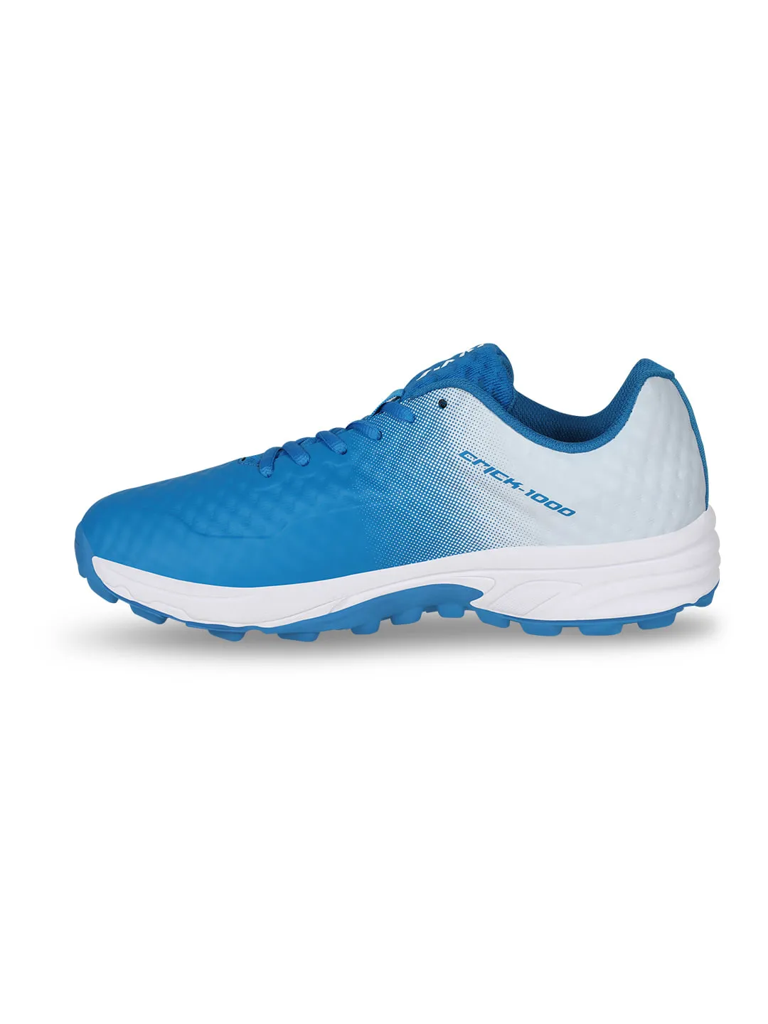 Crick 1000 Cricket Shoes For Men Aster Blue/White