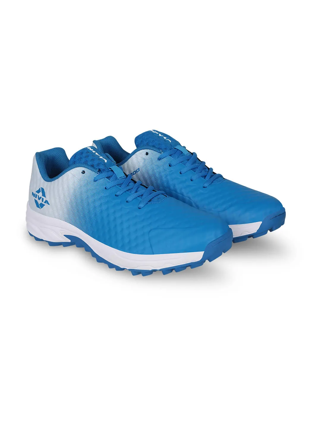 Crick 1000 Cricket Shoes For Men Aster Blue/White
