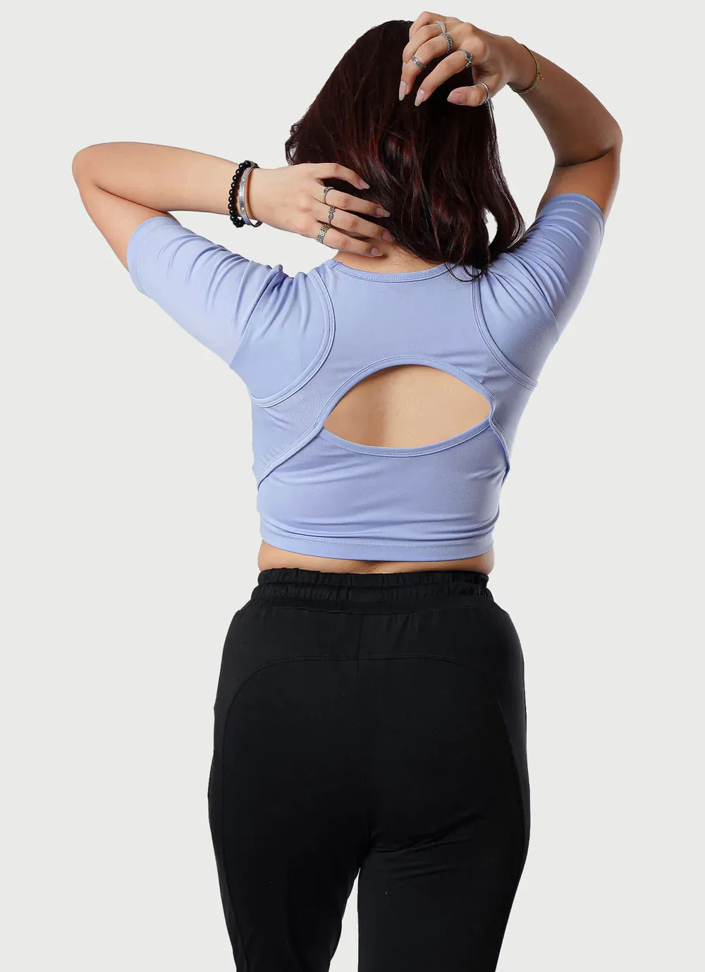 Crossover Croptop - Sky Blue