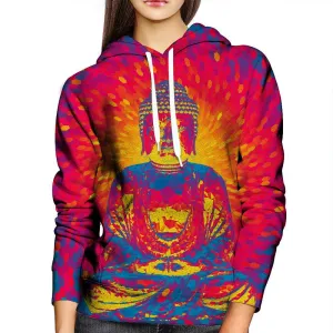 Crystal Buddha Womens Hoodie