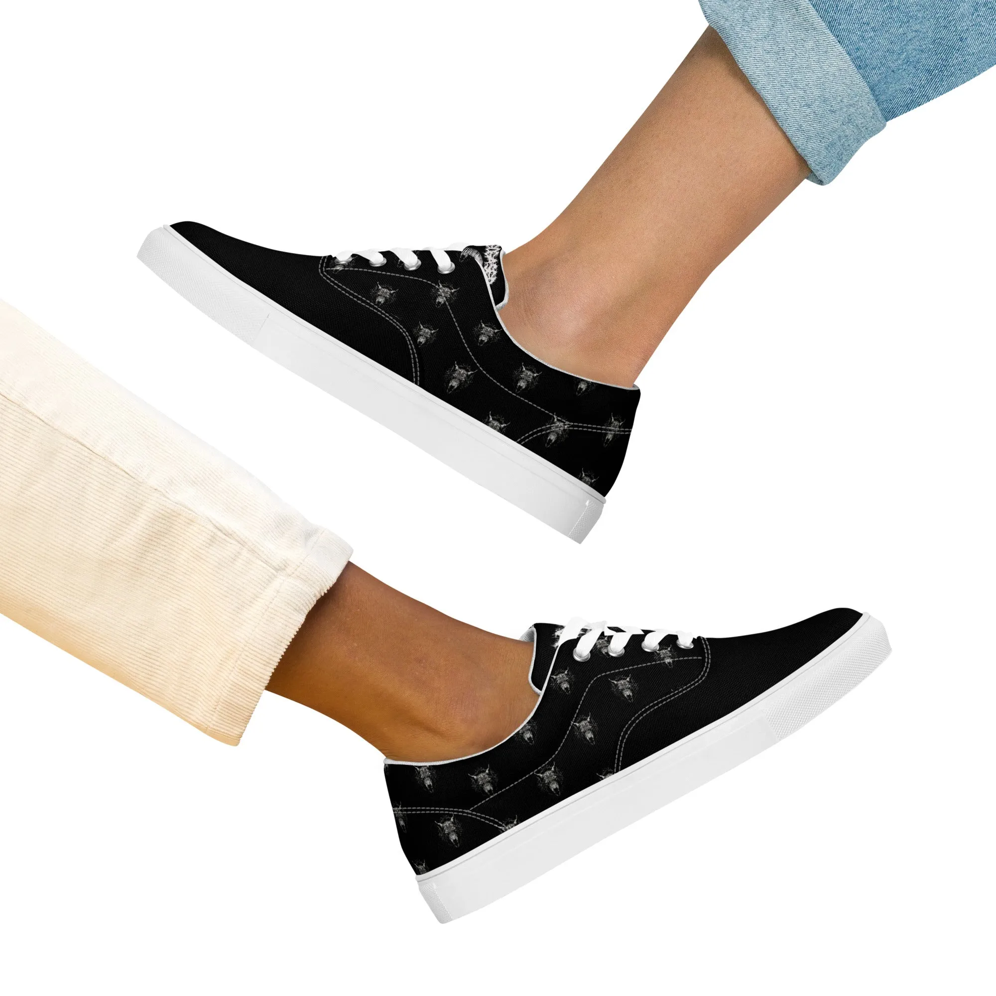 Dead Deceased Women’s lace-up canvas shoes - Free Delivery! Rock / Metal / Gothic Alternative - Alternative Apparel Only from Phase B Records.