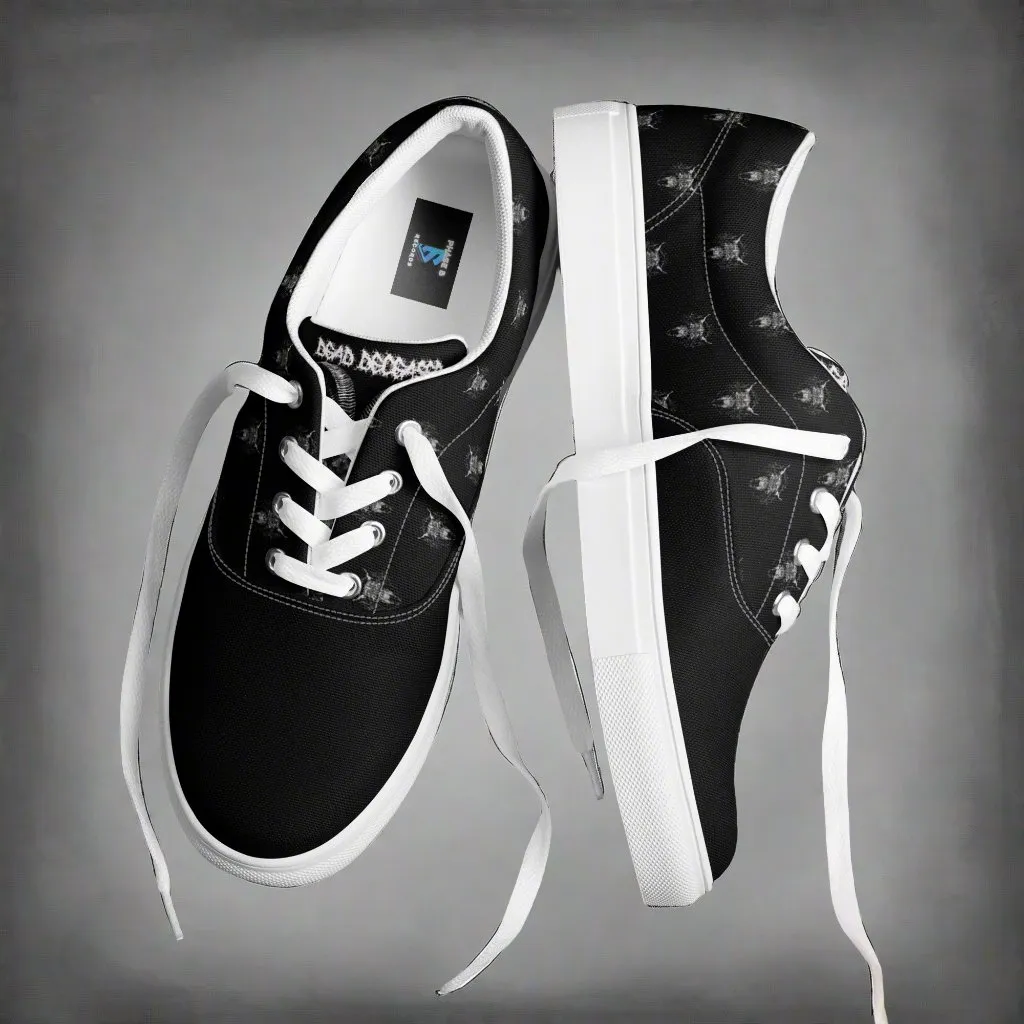 Dead Deceased Women’s lace-up canvas shoes - Free Delivery! Rock / Metal / Gothic Alternative - Alternative Apparel Only from Phase B Records.