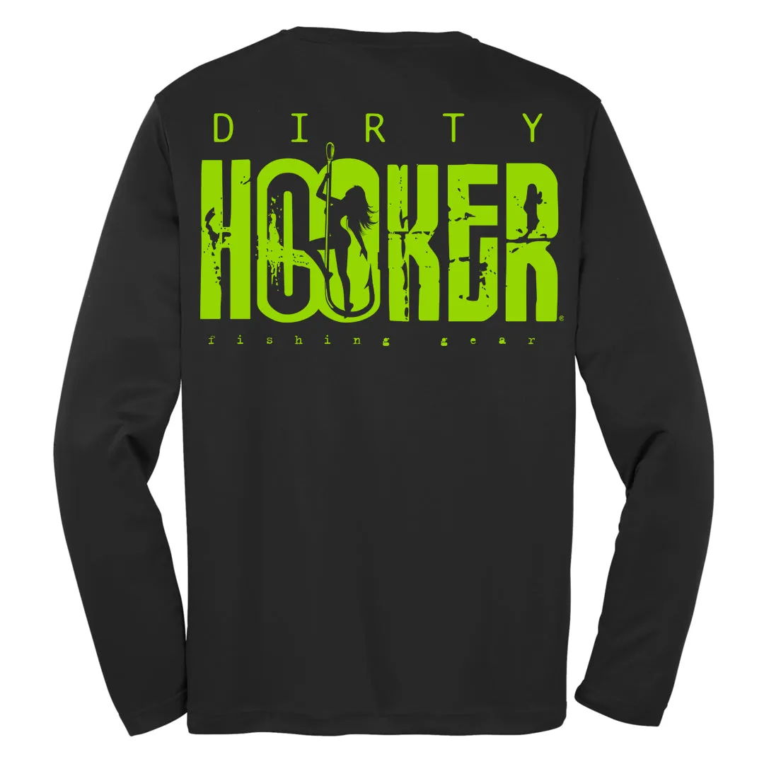 Dirty Hooker COMBO: Black Dry Fit with DH Classic Green & Black Premium Hat