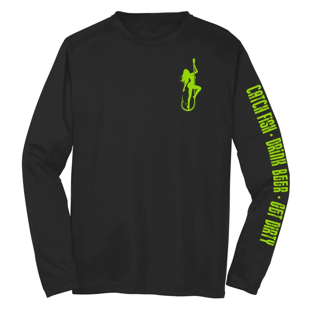 Dirty Hooker COMBO: Black Dry Fit with DH Classic Green & Black Premium Hat