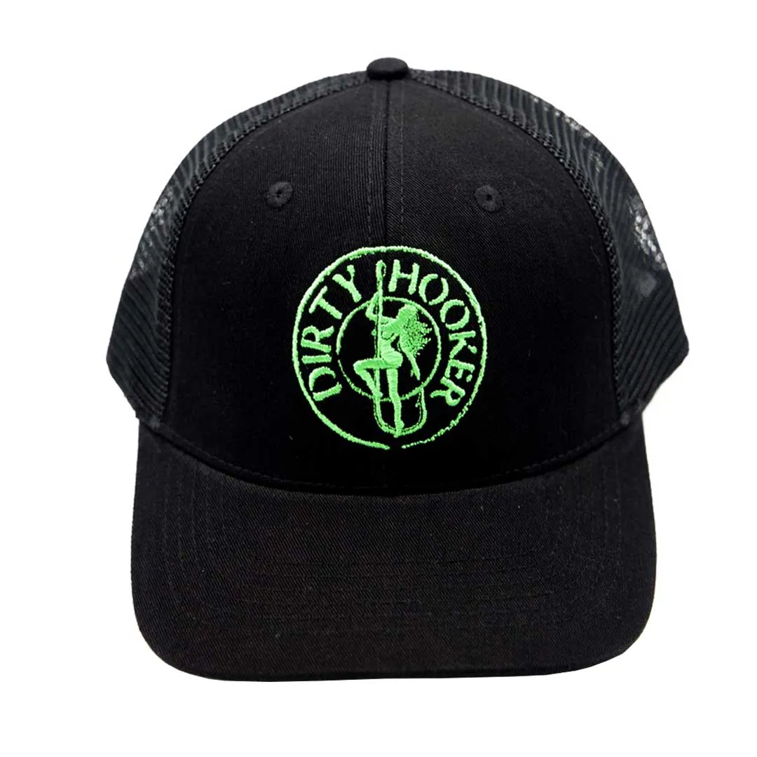 Dirty Hooker COMBO: Black Dry Fit with DH Classic Green & Black Premium Hat