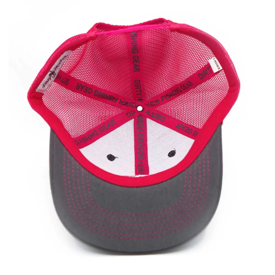 Dirty Hooker COMBO: Charcoal Ladies Dry Fit with Classic Pink & Charcoal and Pink Hat