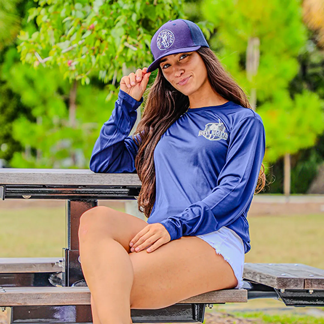 Dirty Hooker COMBO: Navy Dry Fit with DH Outlaw White & Premium Navy Hat