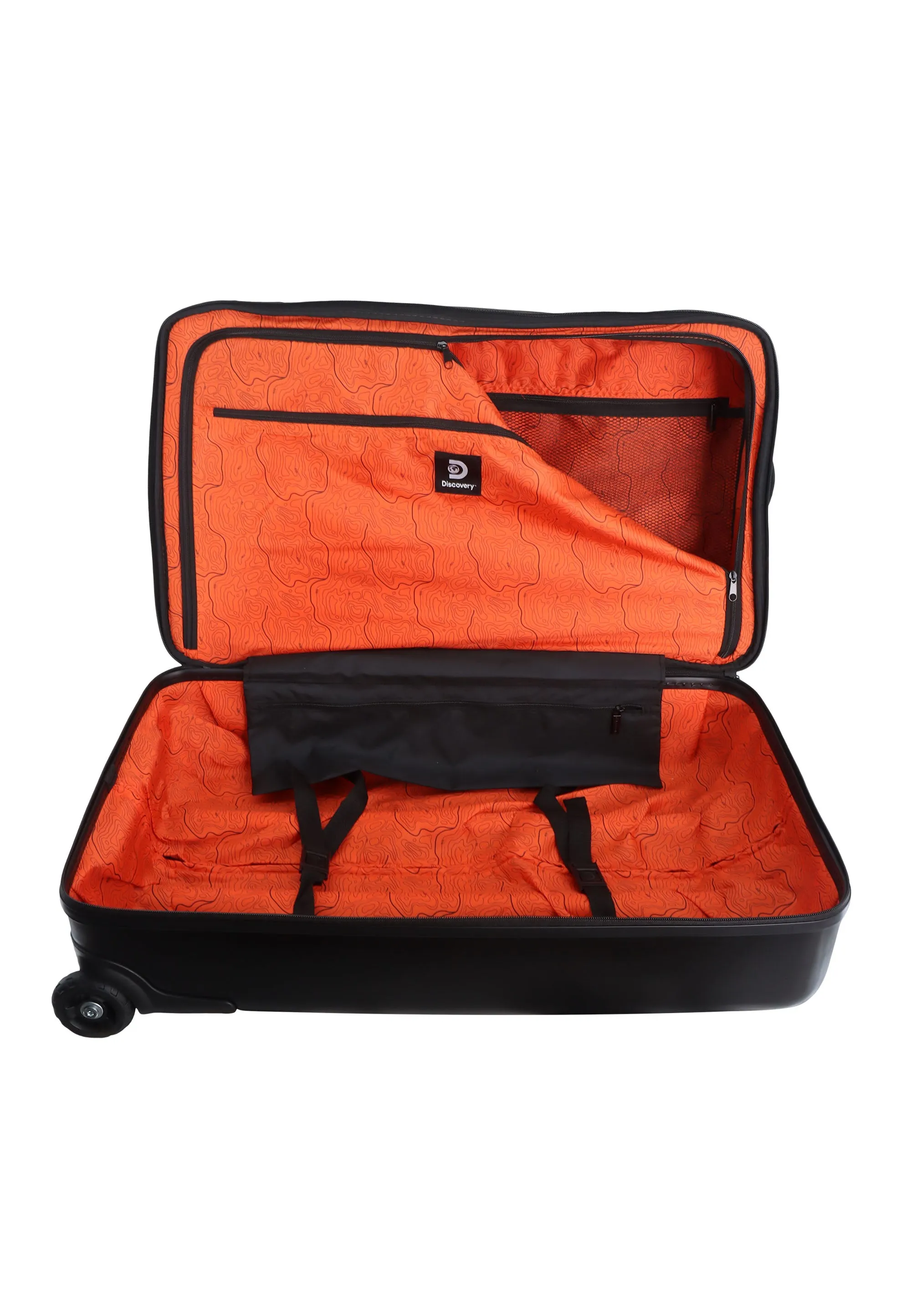 Discovery Camp Soft Luggage / Trolley / Wheel Bag Black