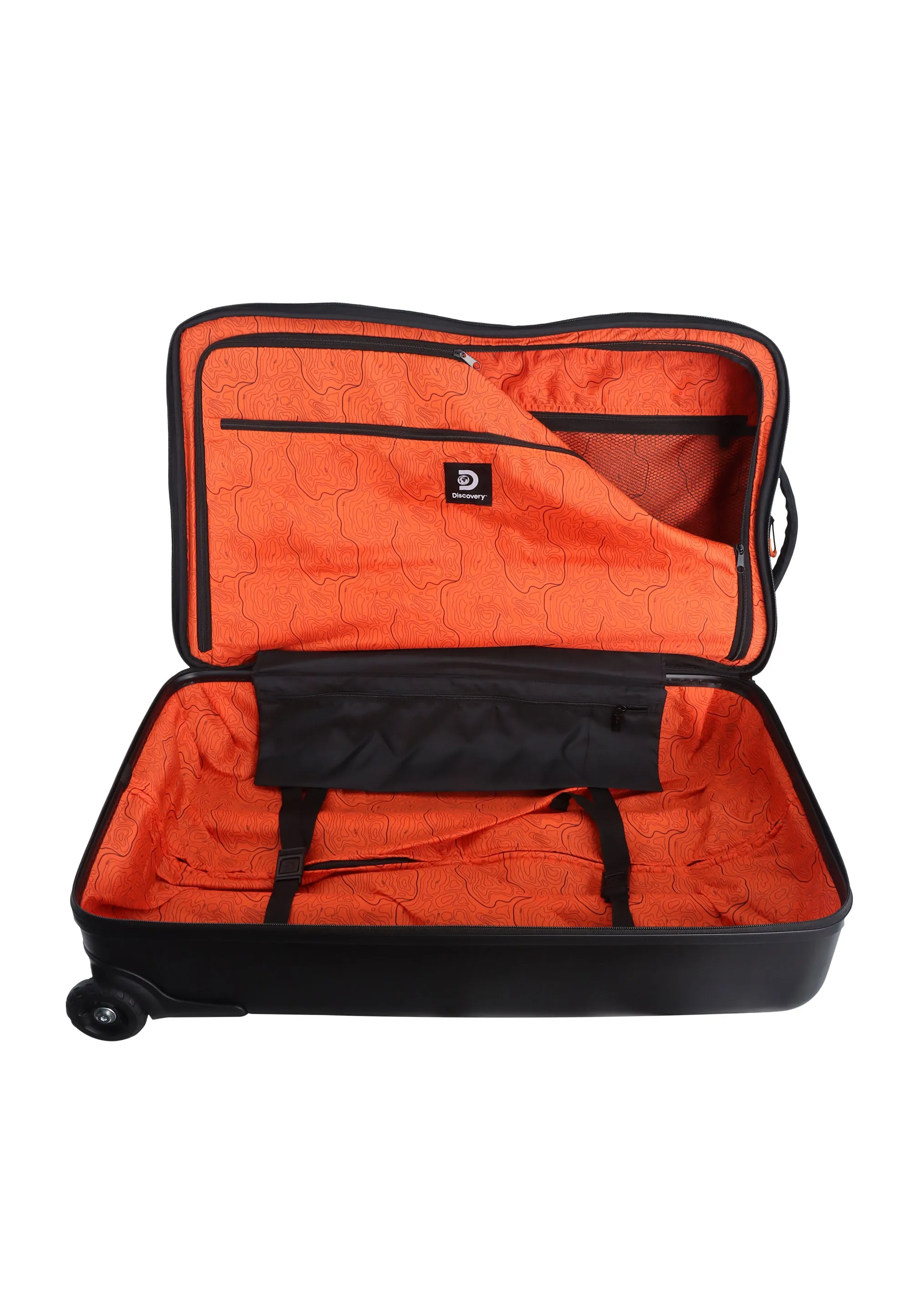 Discovery Camp Soft Luggage / Trolley / Wheel Bag Black