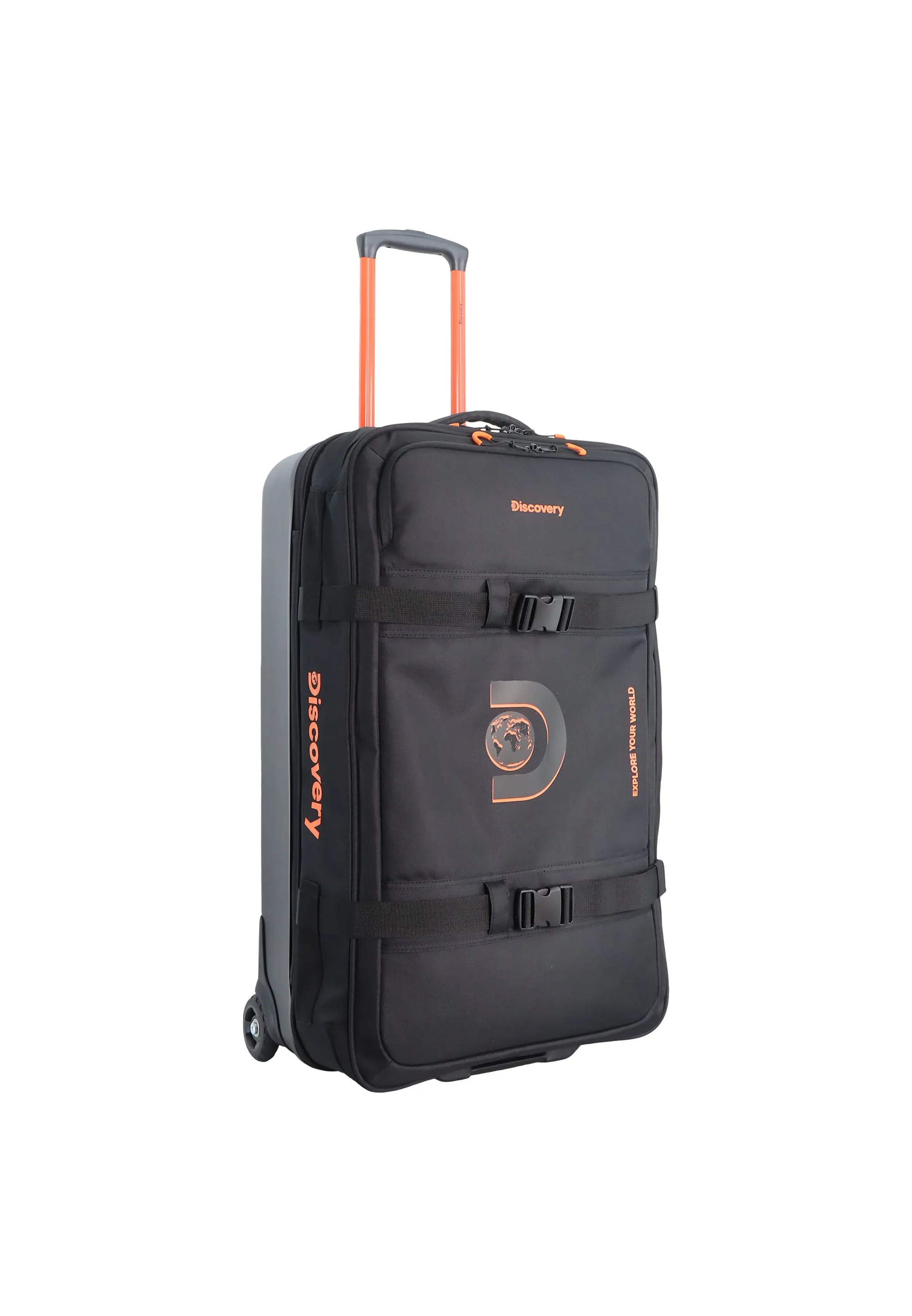 Discovery Camp Soft Luggage / Trolley / Wheel Bag Black