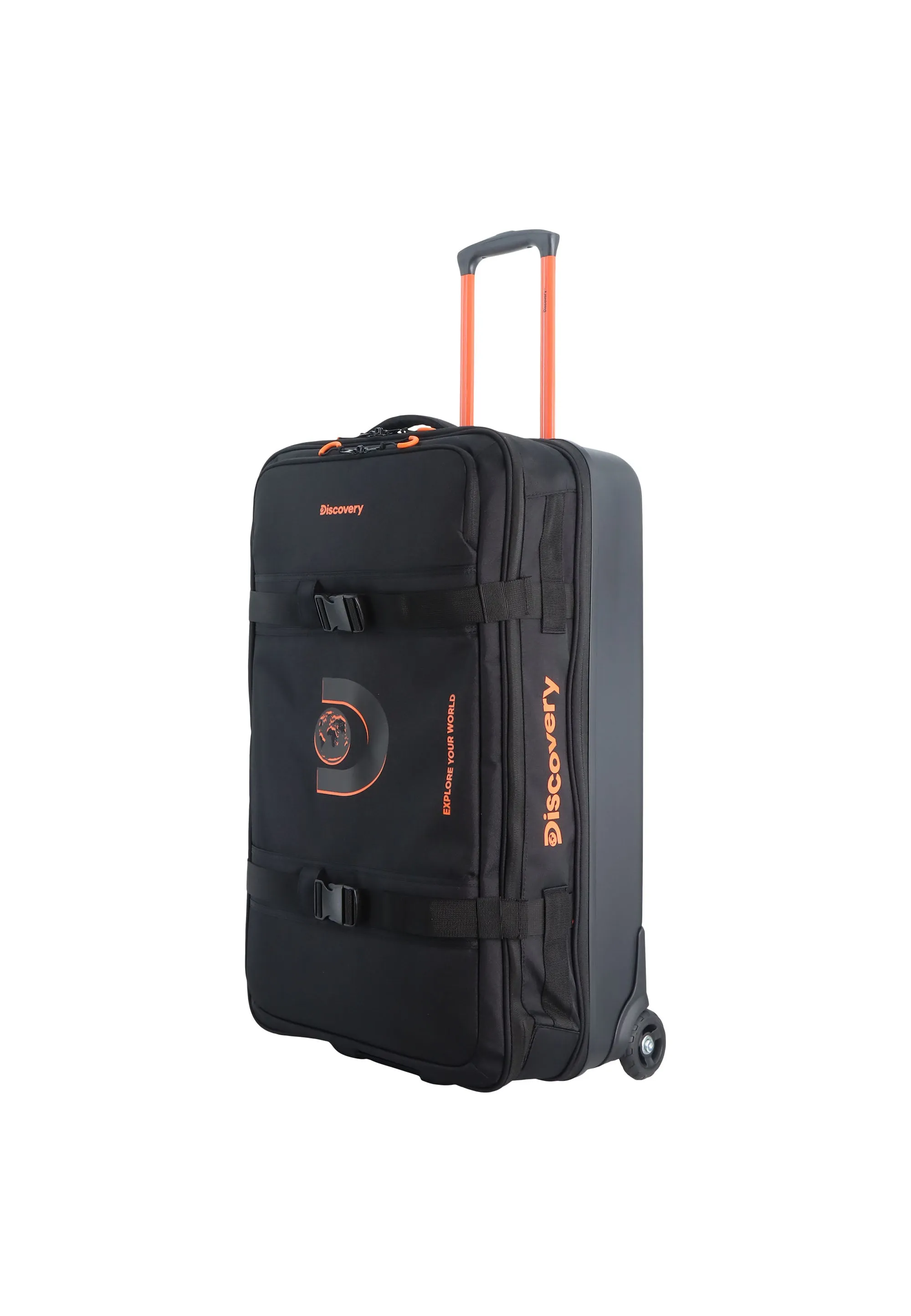 Discovery Camp Soft Luggage / Trolley / Wheel Bag Black