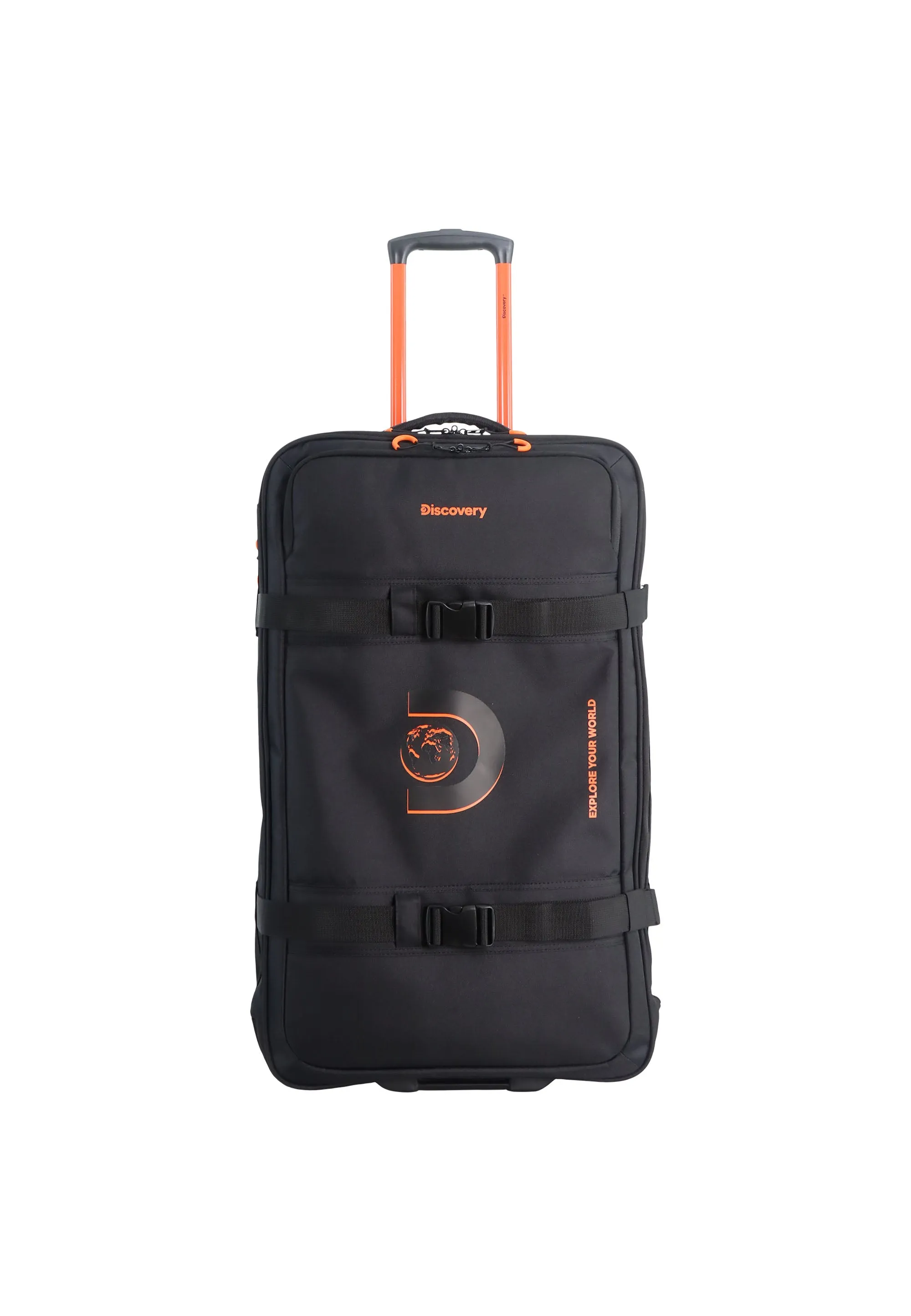 Discovery Camp Soft Luggage / Trolley / Wheel Bag Black