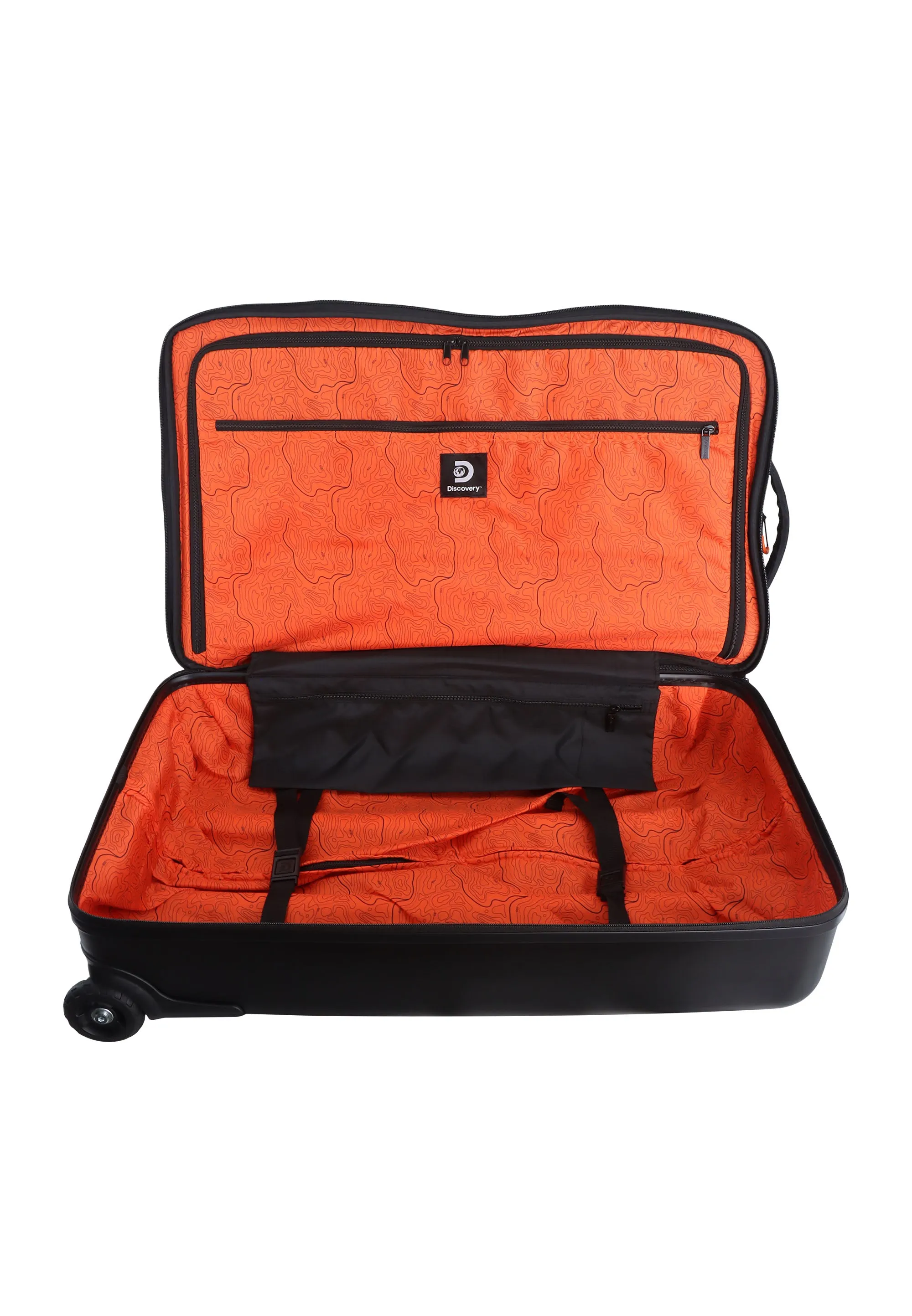 Discovery Camp Soft Luggage / Trolley / Wheel Bag Black