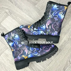 Dragon ankle boots