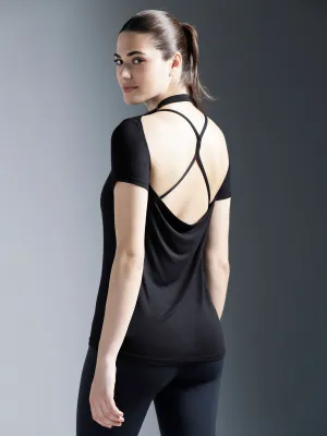 DRAPED BACK TEE