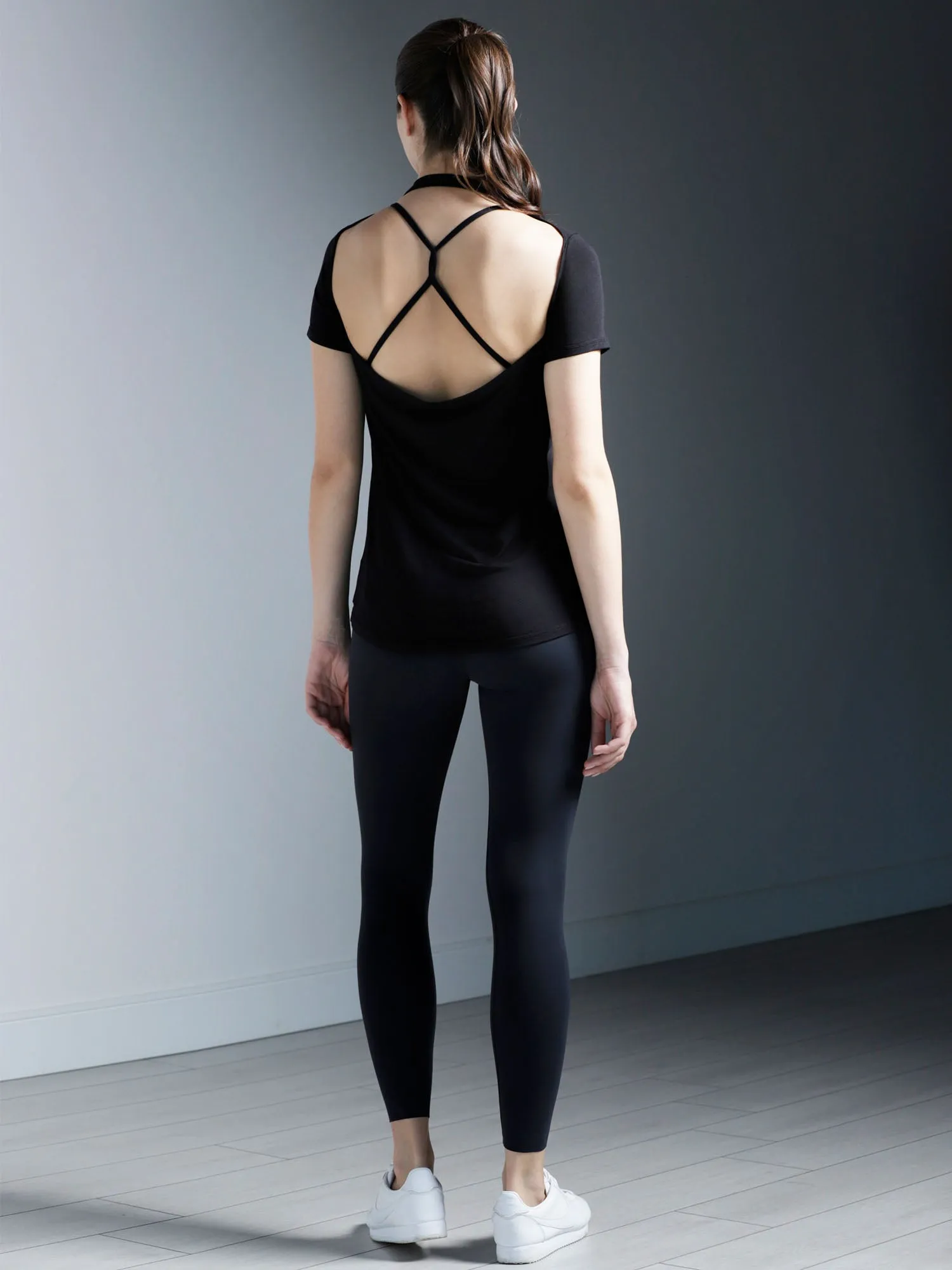 DRAPED BACK TEE
