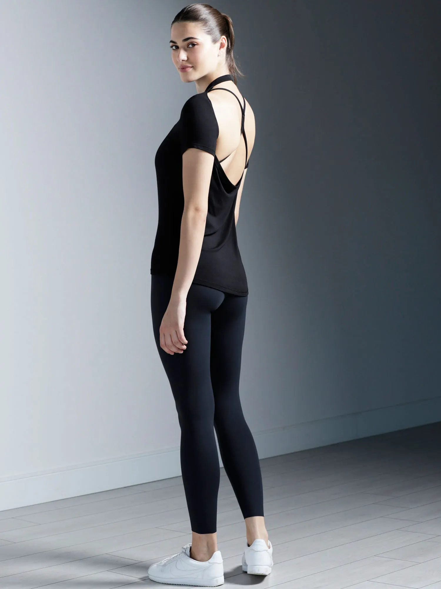 DRAPED BACK TEE