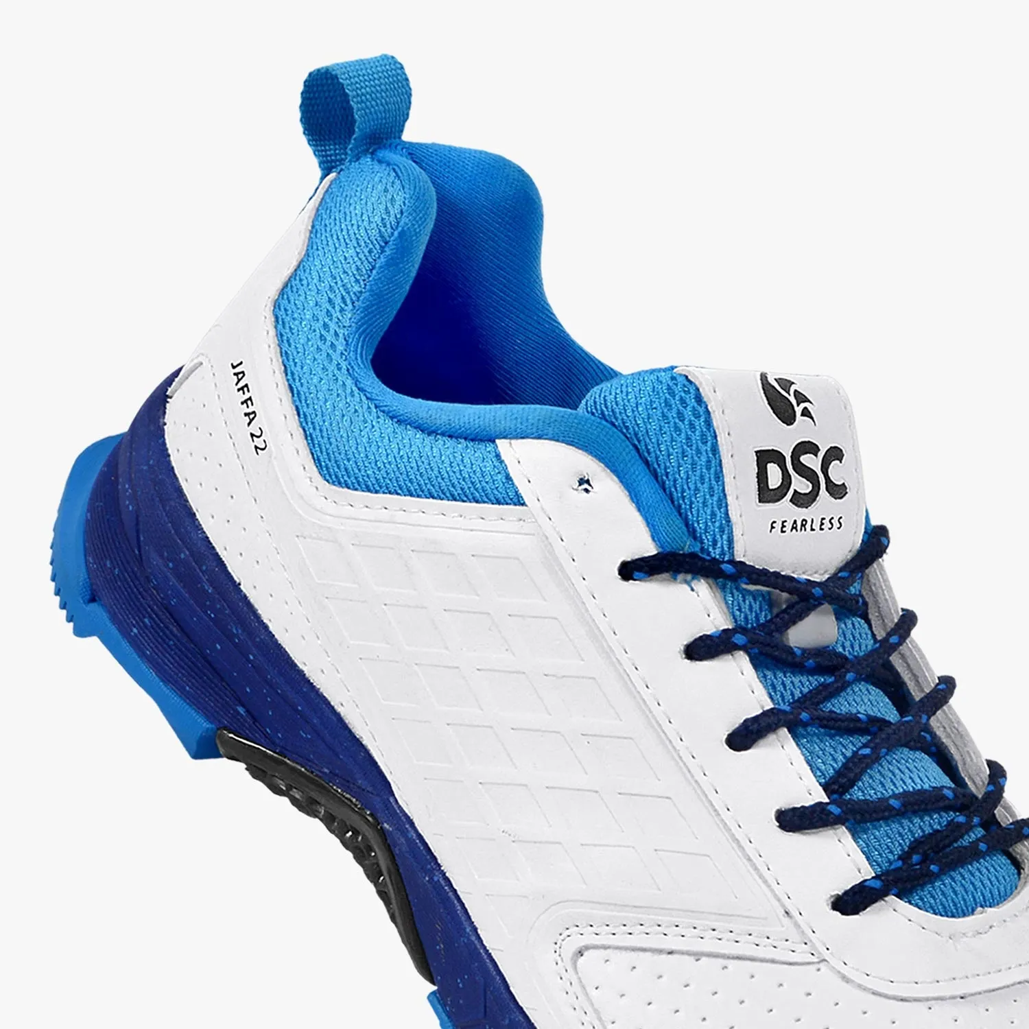DSC Jaffa 22 Cricket Shoes - White/Blue