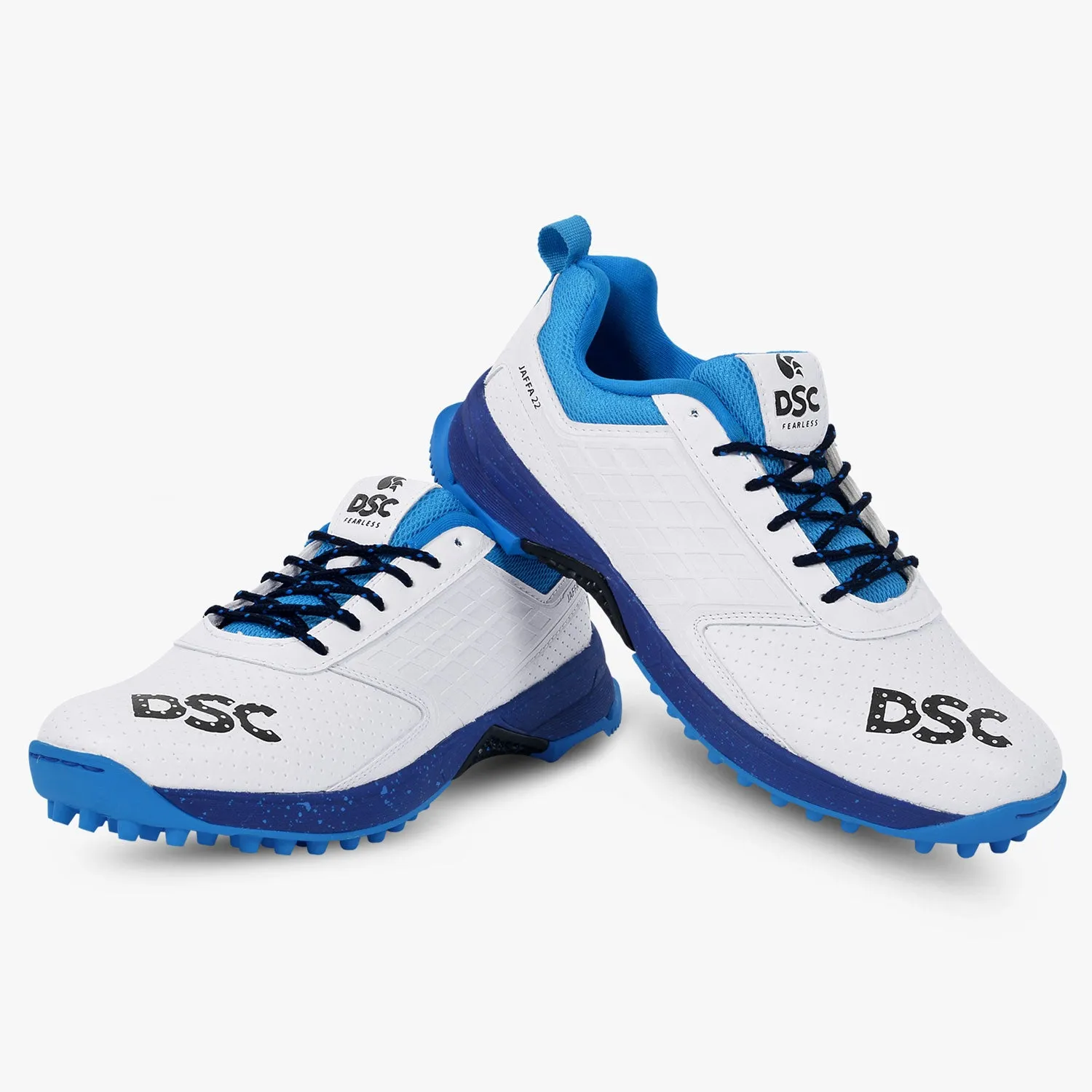 DSC Jaffa 22 Cricket Shoes - White/Blue