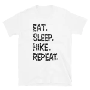 Eat. Sleep. Hike. Repeat. Men's T-Shirt