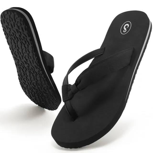 Ecetana Womens Flip Flops Comfortable Casual Summer Beach Thong Sandals Yoga Foam Insole